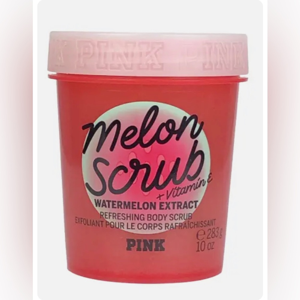 Pink by VS Melon Scrub Exfoliating Shower Smoothing Extracts 10 Oz 🆕